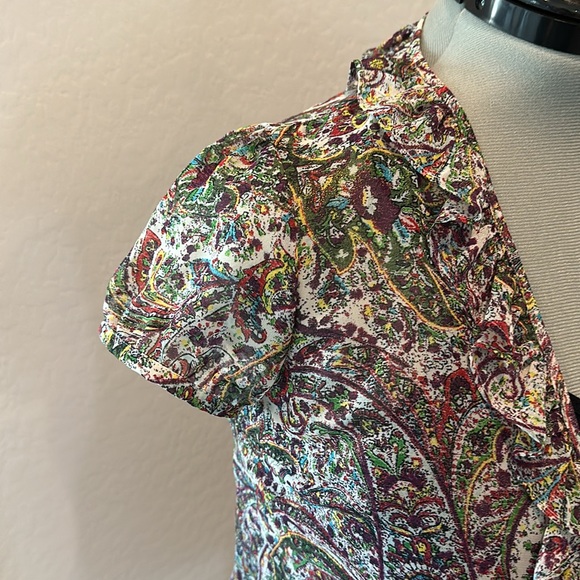 Loft Blouse, Multi Color w/ Ruffles (LP) - Picture 5 of 7